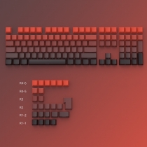 Lucky Strike 104+29 Keys PBT Doubleshot Side Legends Keycaps Set Cherry Profile for MX Keyboard